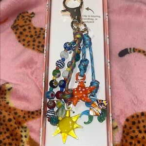 Colorful Beaded Key & Card Holder